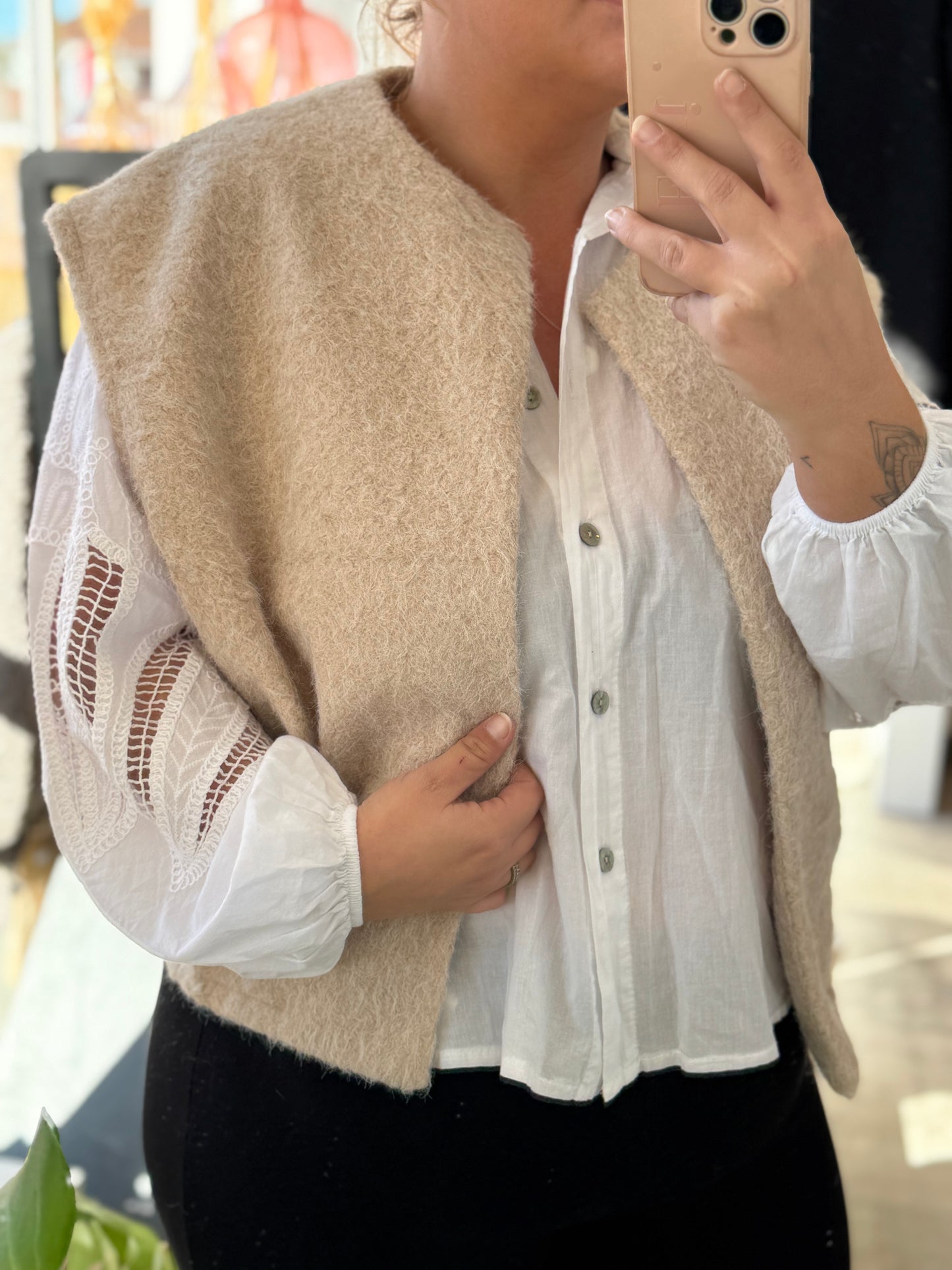 Gilet sans manches – Taille unique 34/46 (5 couleurs)