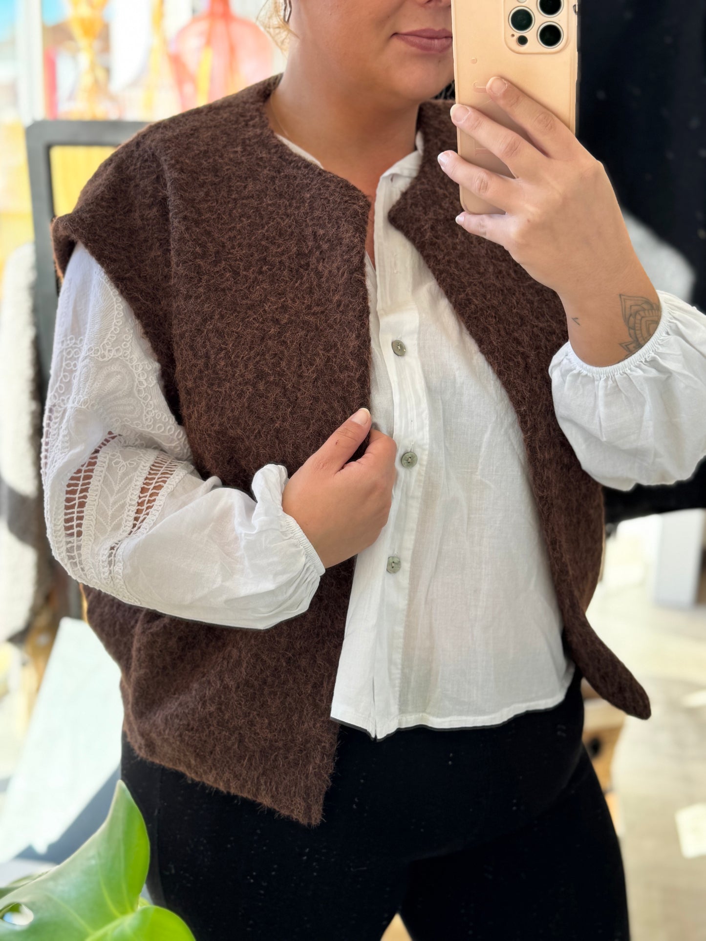 Gilet sans manches – Taille unique 34/46 (5 couleurs)