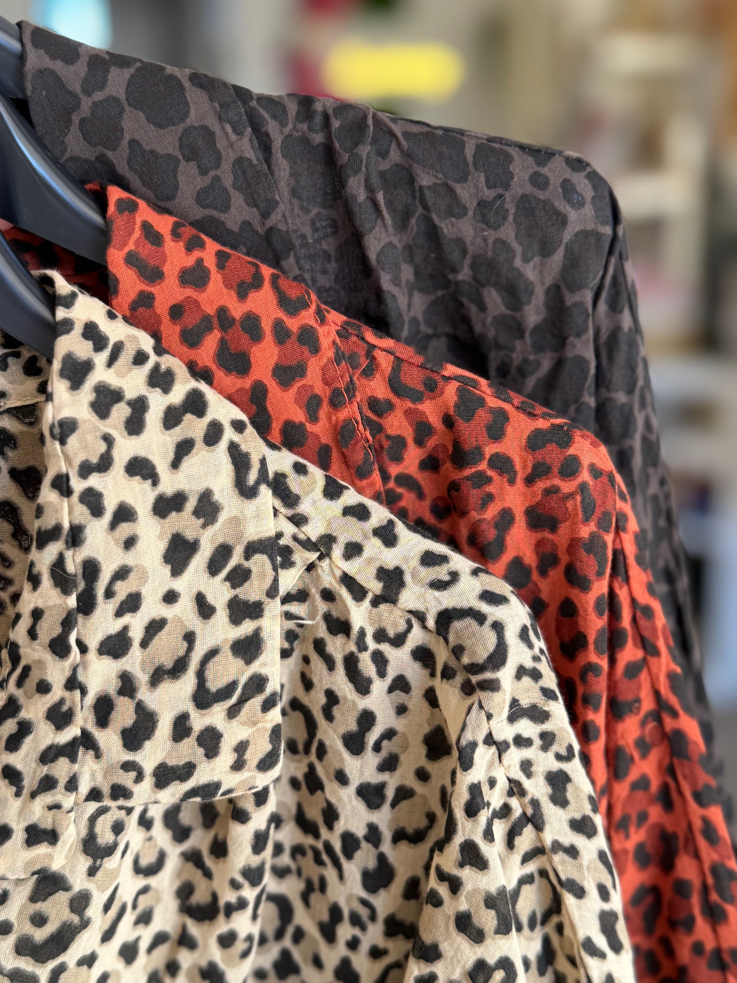 Blouse Léopard - Taille unique 34/46 (3 couleurs)