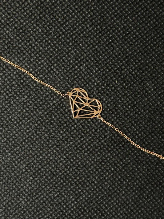 Bracelet cœur rose gold