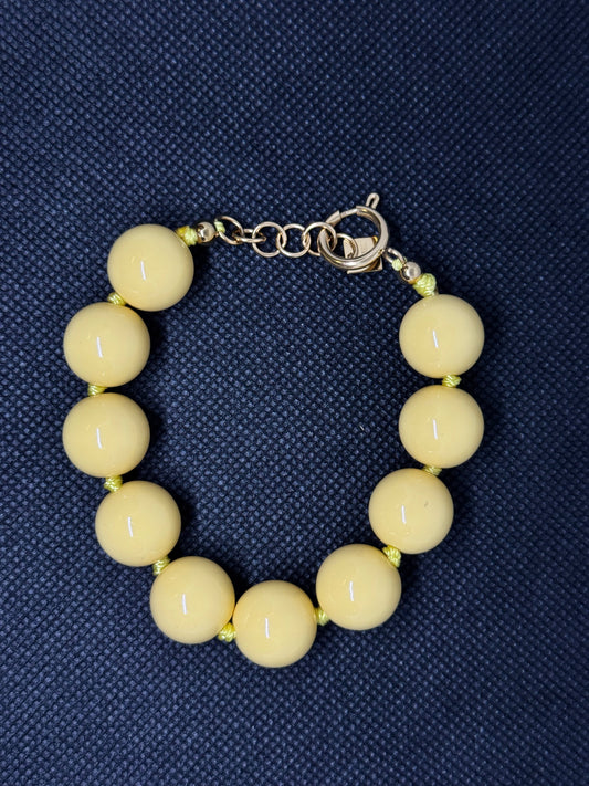 Bracelet boule jaune