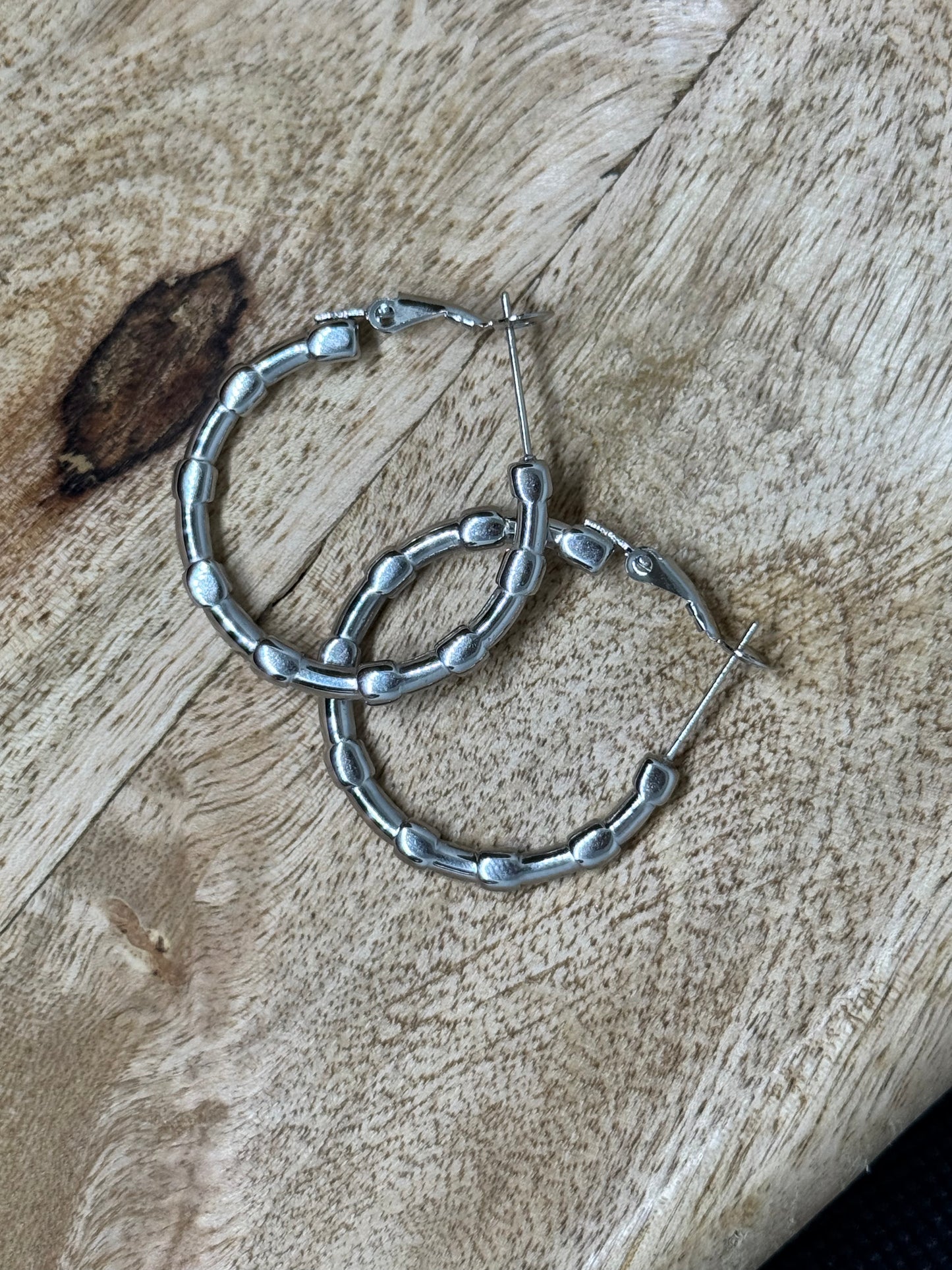 Créoles argentées – 3 ou 5 cm (3 modèles)
