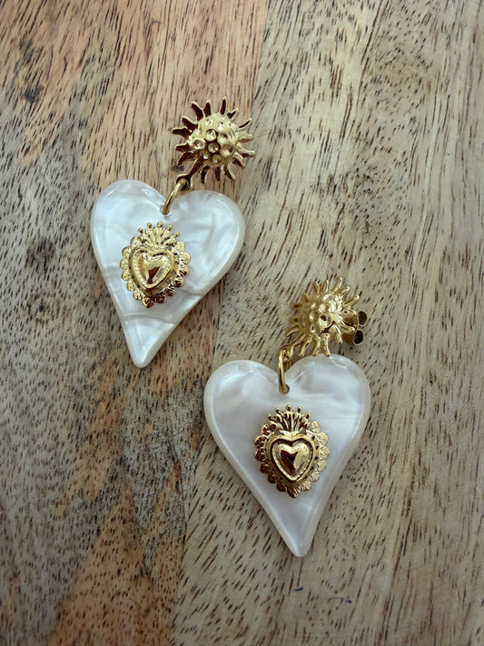 Boucle d'oreille pendantes (2 couleurs)