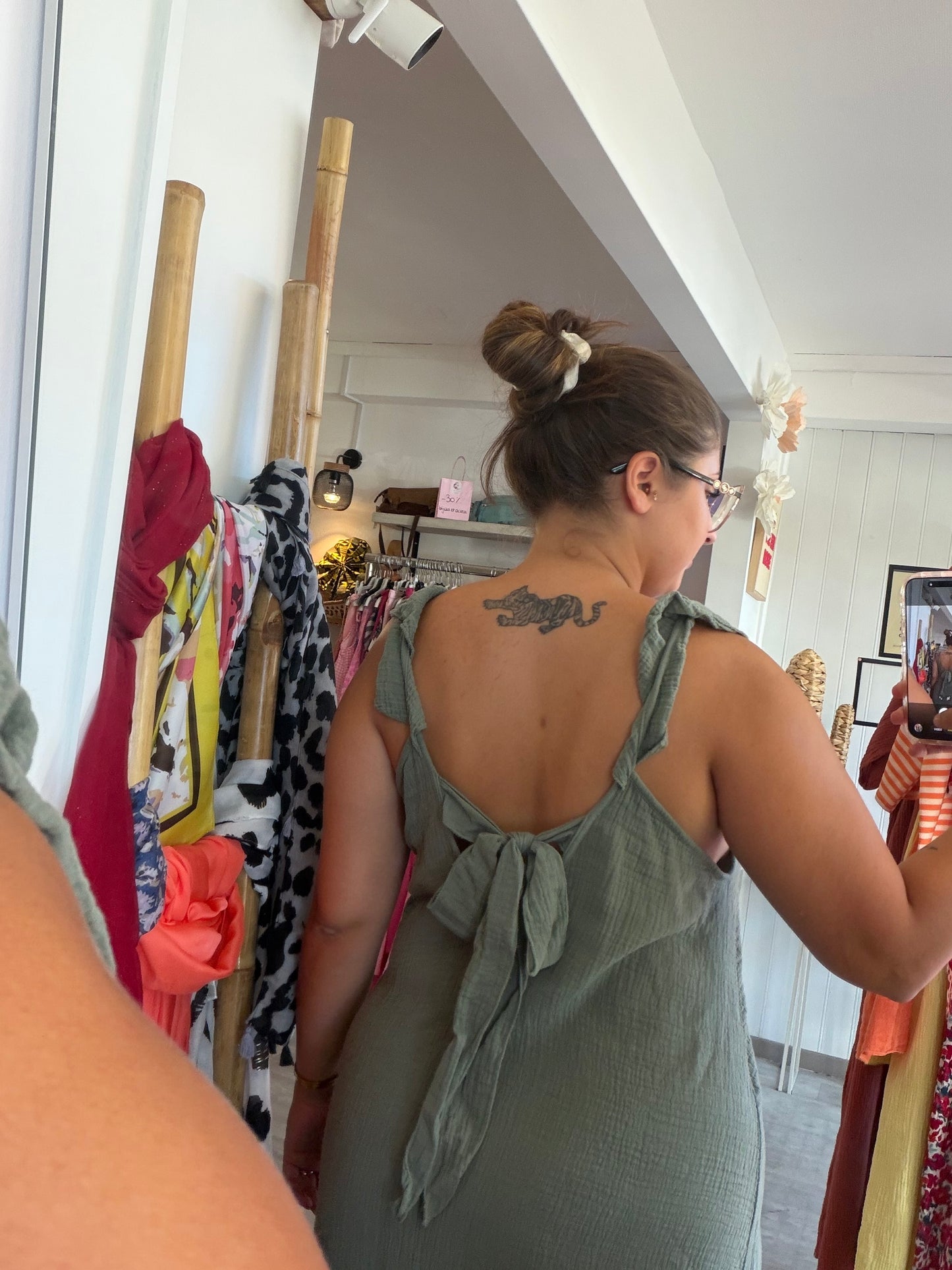 Robe longue en gaze de coton - Taille unique 36-48 (2 couleurs)