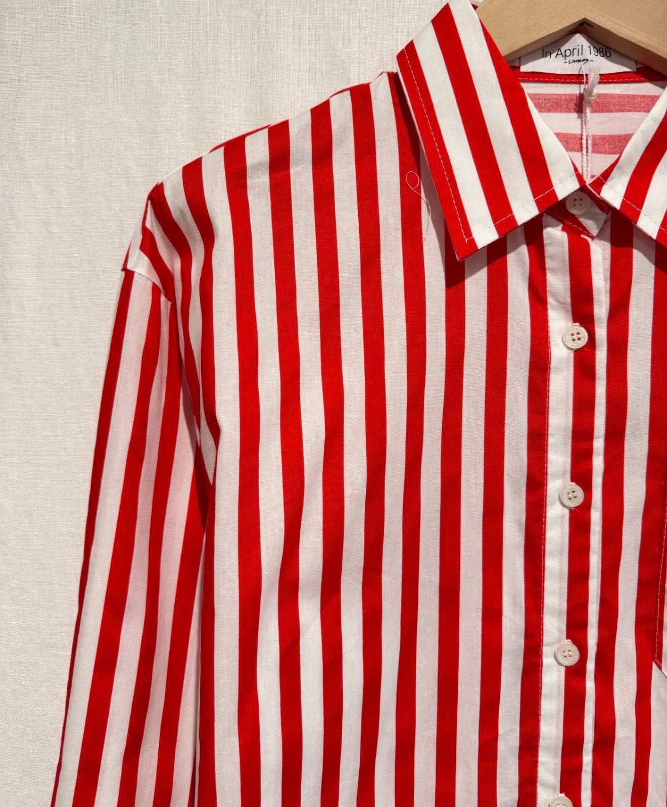 Chemise à rayures rouge - Du S au XL