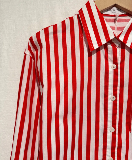 Chemise à rayures rouge - Du S au XL