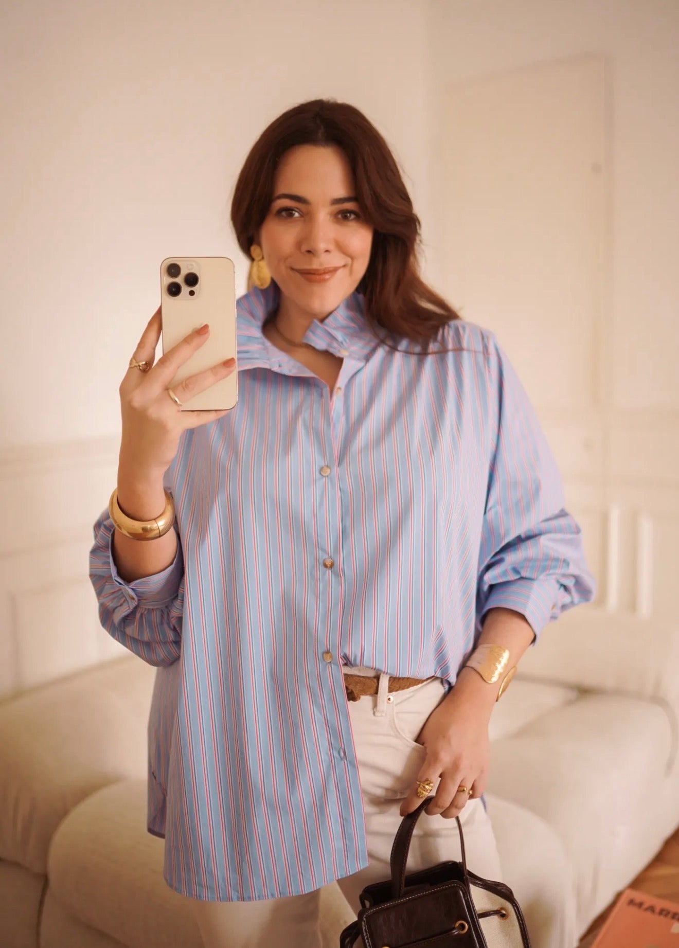 Chemise à rayures bleu - Du S au XXL