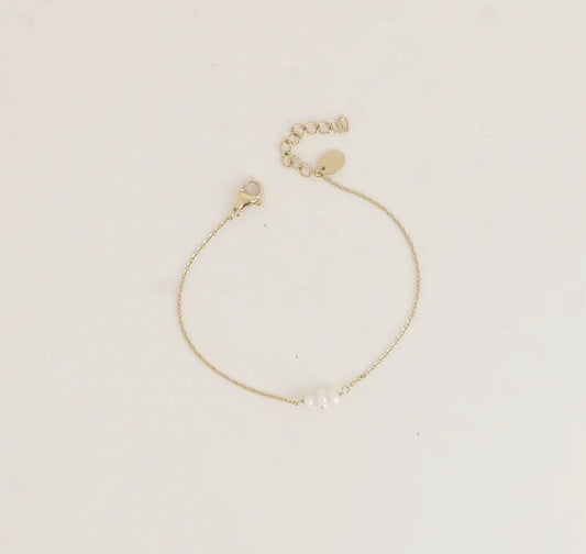 Bracelet - 3 perles d'eau douce