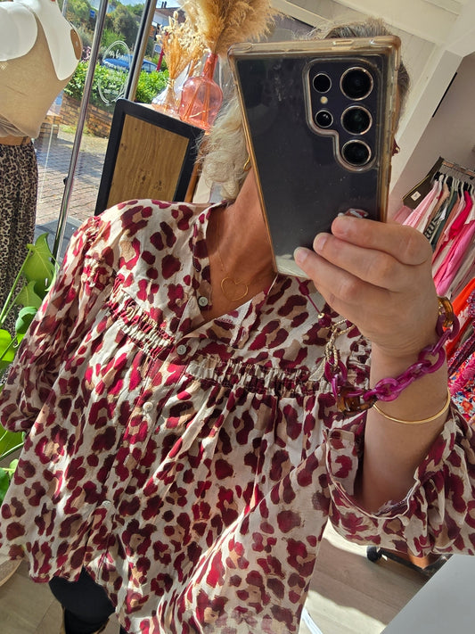 Blouse fluide Léopard