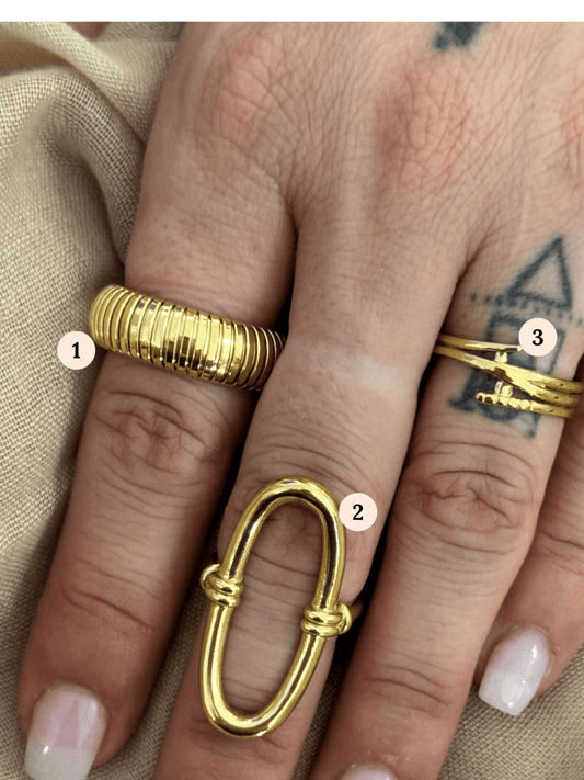 Bague réglable en acier inoxydable – Élégante, durable et tendance - C MON DRESSING