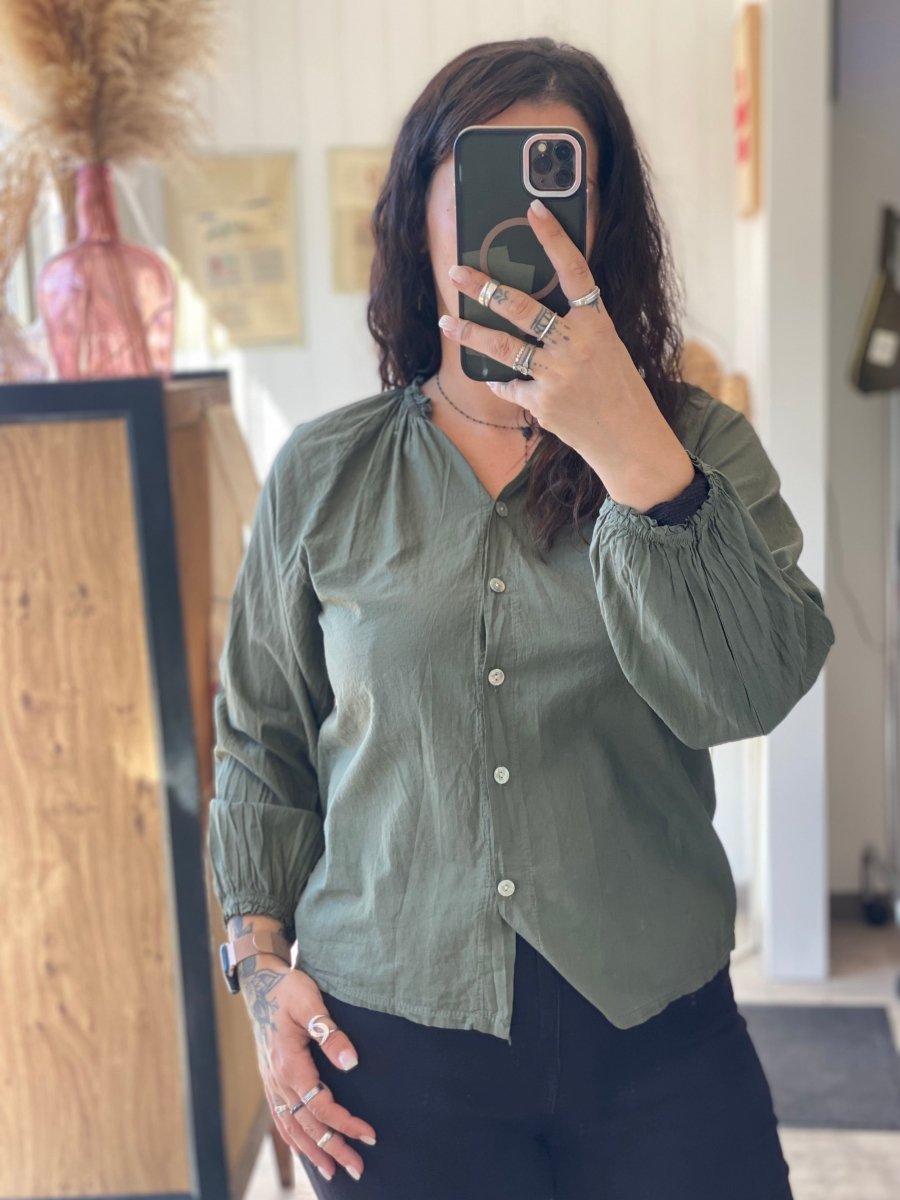 Blouse en coton (2 couleurs) - C MON DRESSING