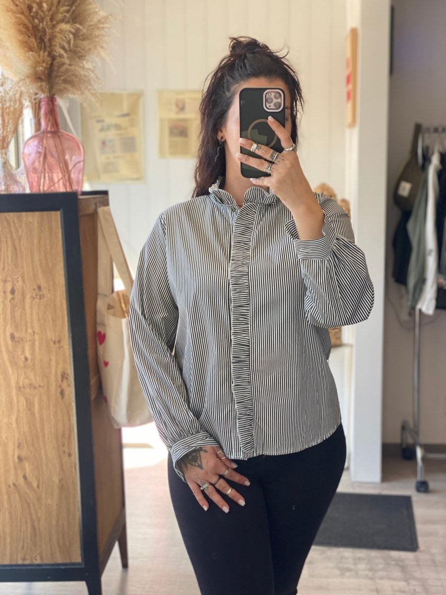 Blouse en coton à carreaux (2 couleurs) - C MON DRESSING