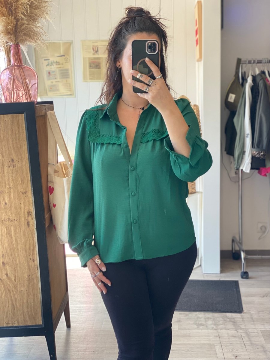 Blouse vert sapin – Dispo S/M et M/L - C MON DRESSING