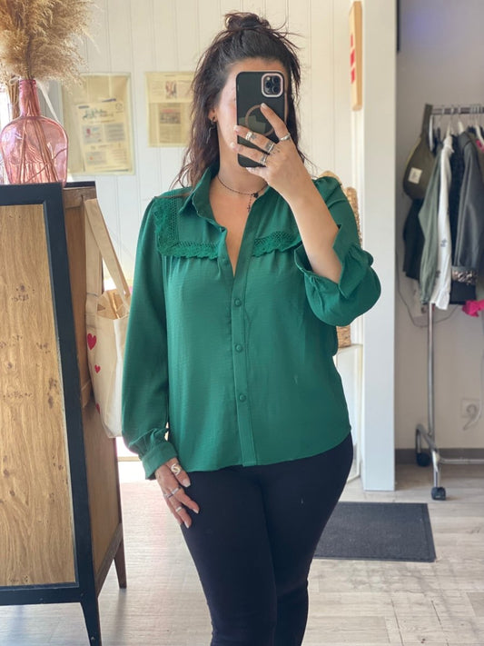 Blouse vert sapin – Dispo S/M et M/L - C MON DRESSING