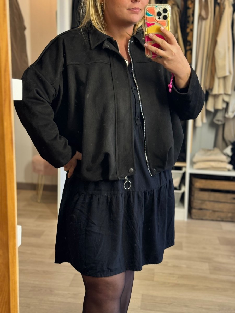 Bomber en suédine – Taille unique 34 - 44/46 (2 couleurs) - C MON DRESSING