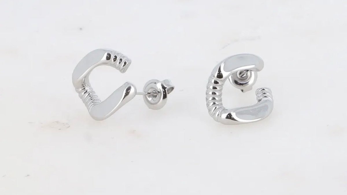 Boucles d’oreilles à puce losange en acier inoxydable