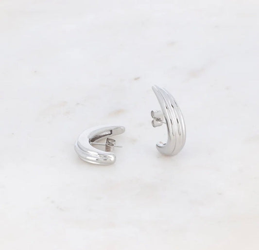 Boucles d’oreilles clou effet manchette de lobe - doré ou argenté - C MON DRESSING