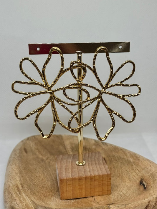 Boucles d’oreilles fleurs en acier inoxydable - C MON DRESSING