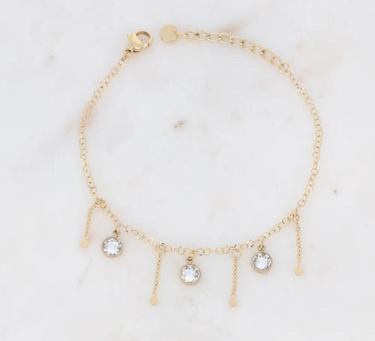 Bracelet avec cristaux Swarovski® cristal - C MON DRESSING