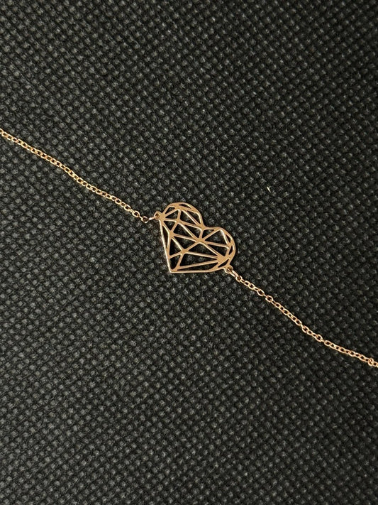 Bracelet cœur rose gold - C MON DRESSING