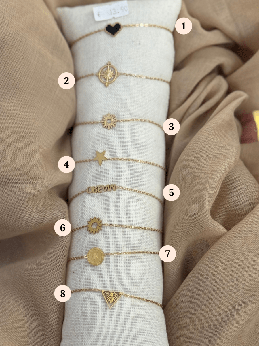 Bracelet en acier inoxydable doré – Élégant et résistant, style tendance - C MON DRESSING