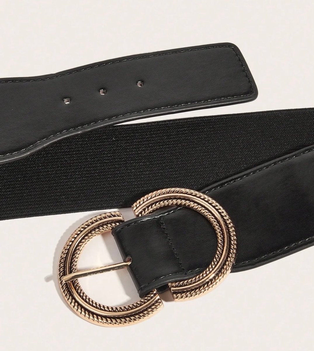 Ceinture élastique à boucle ovale métallique (2 couleurs) - C MON DRESSING
