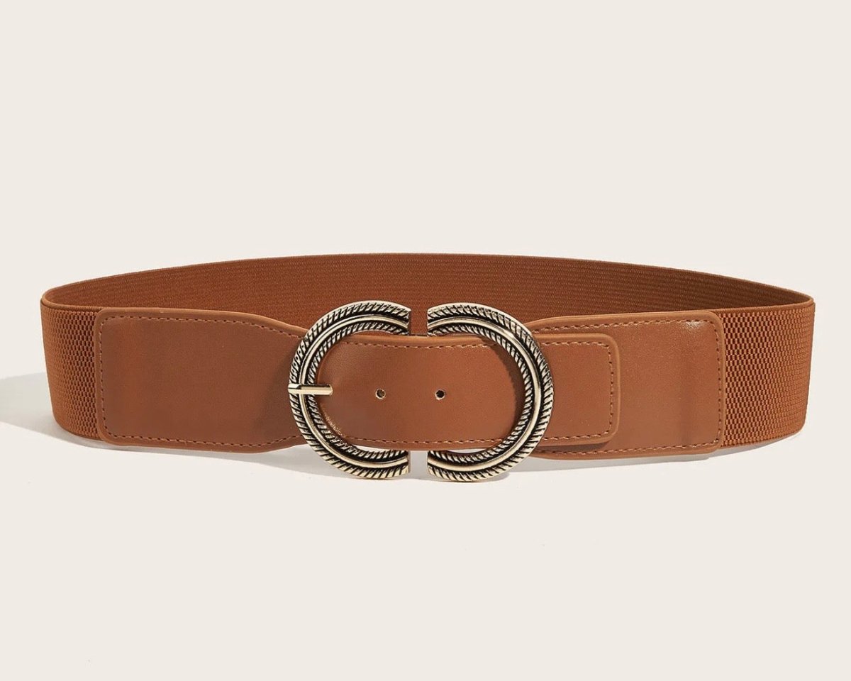 Ceinture élastique à boucle ovale métallique (2 couleurs) - C MON DRESSING