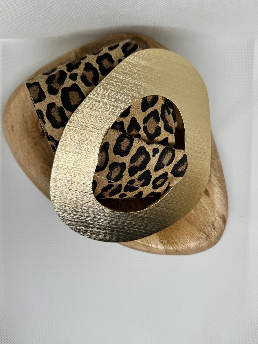 Ceinture en cuir léopard - C MON DRESSING