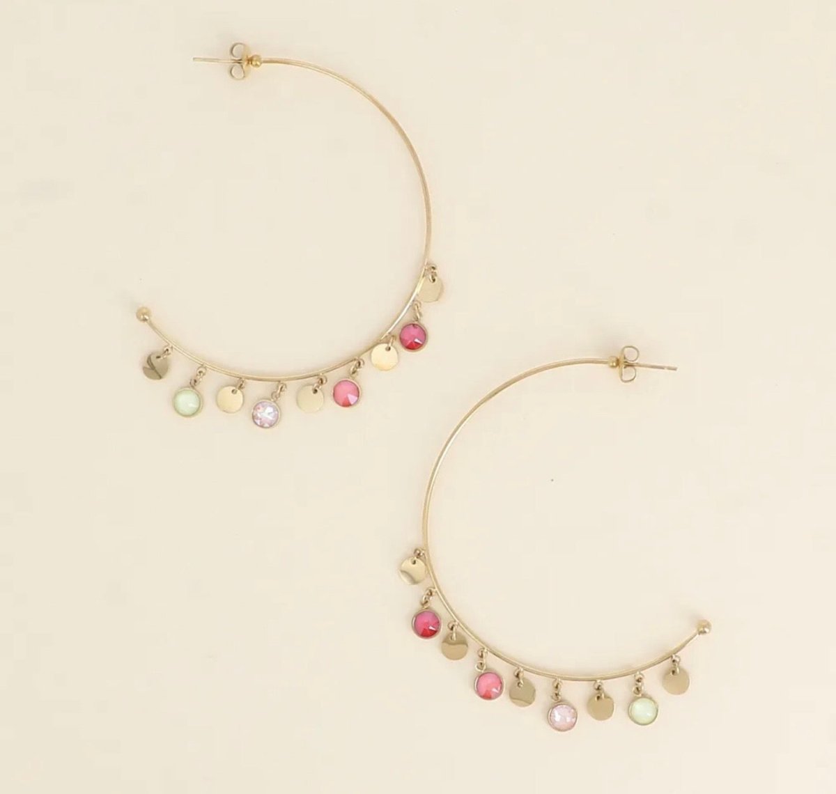 Créole avec cristaux Swarovski - C MON DRESSING