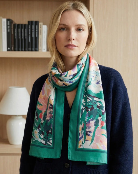 Foulard vert - 90x180 cm - C MON DRESSING