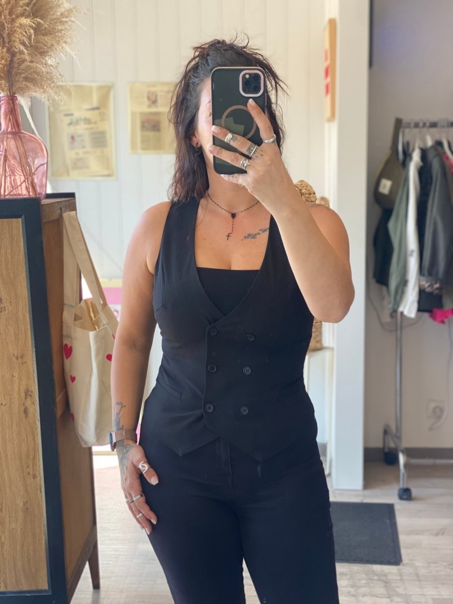 Gilet barmaid noir – Du S au L - C MON DRESSING