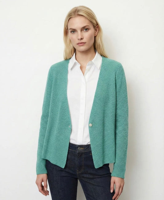 Gilet maille côtelée à bouton – Taille Unique 36 au 46 (4 couleurs) - C MON DRESSING