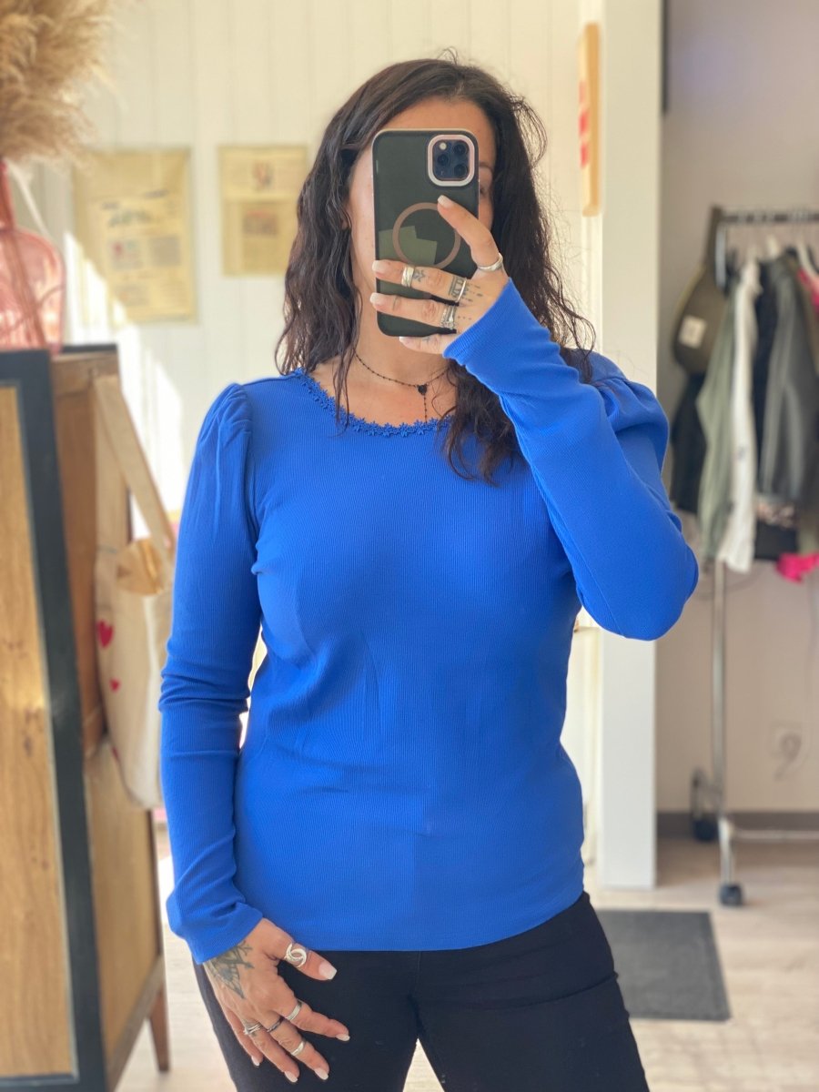 Haut à manches longues – Décolleté dans le dos (2 couleurs) - C MON DRESSING