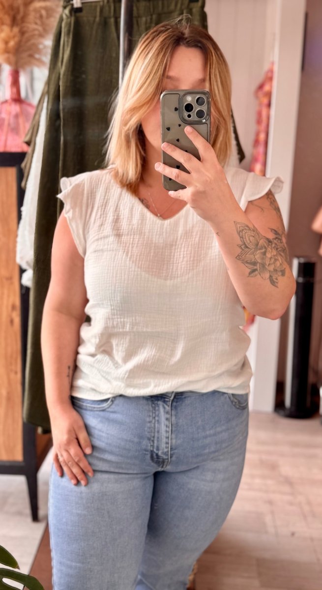 Haut en gaze de coton du L à 4XL - C MON DRESSING