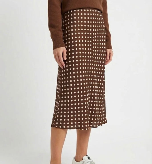 Jupe à pois effet satin – Taille unique 36 au 44 (3 couleurs) - C MON DRESSING