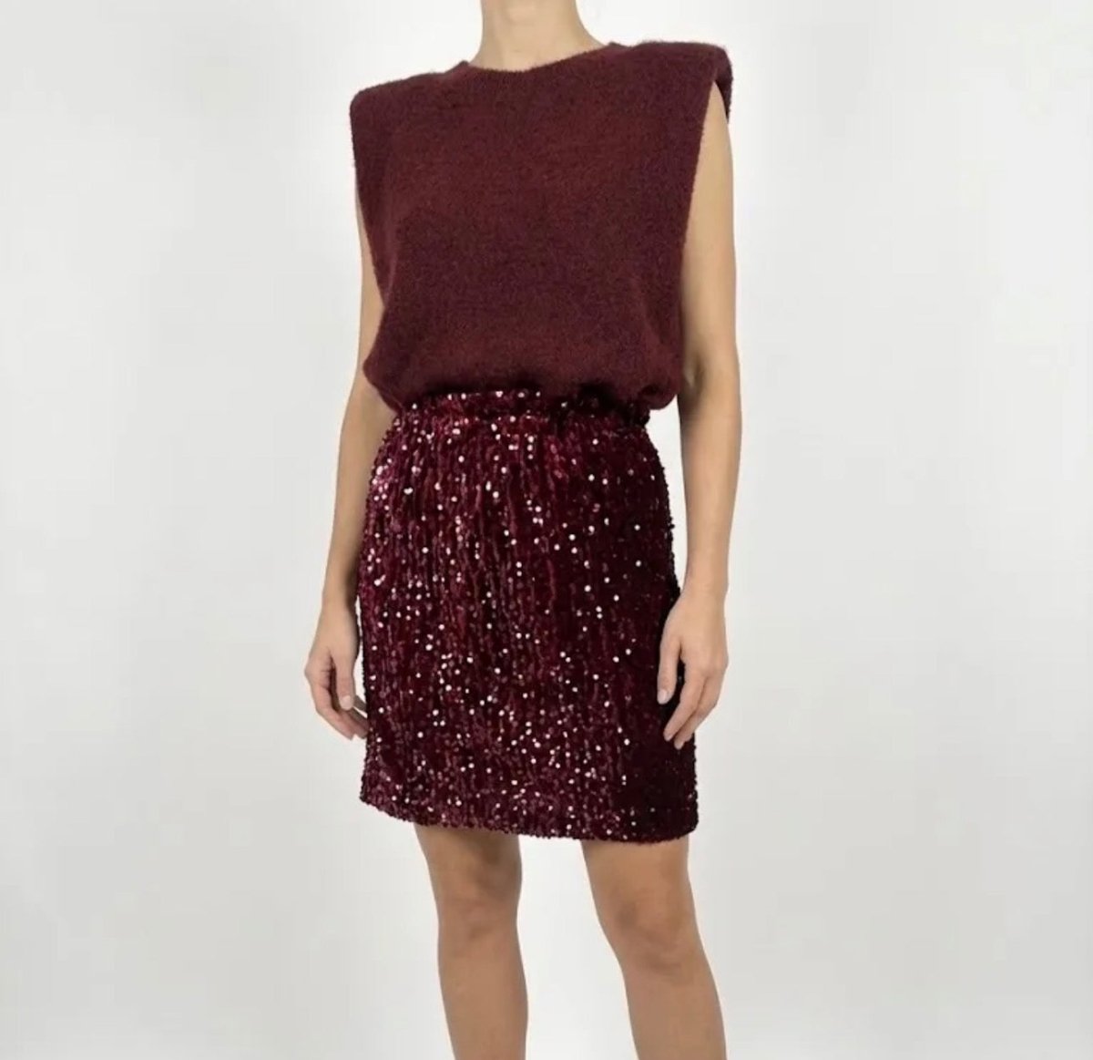 Jupe courte à sequins – Taille unique 36 - 46 (2 couleurs) - C MON DRESSING