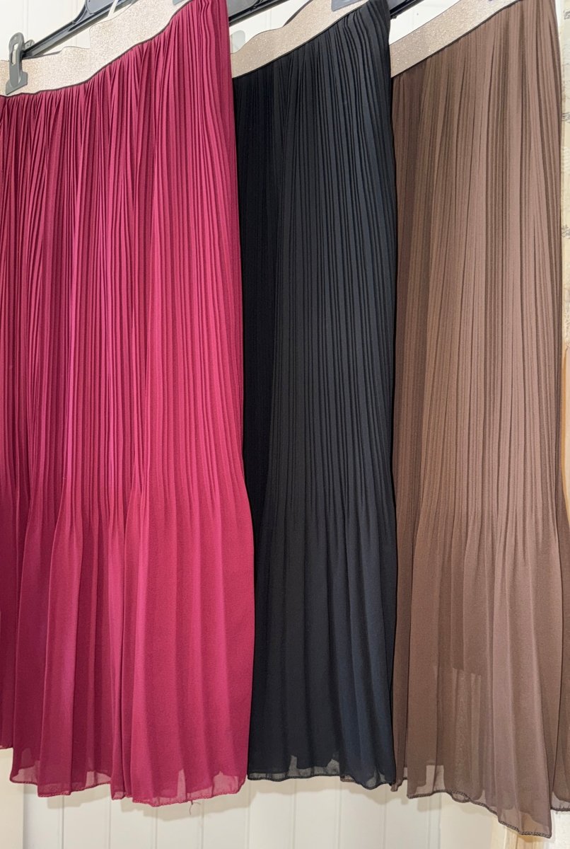 Jupe plissée – Taille unique 34/44 (3 couleurs) - C MON DRESSING