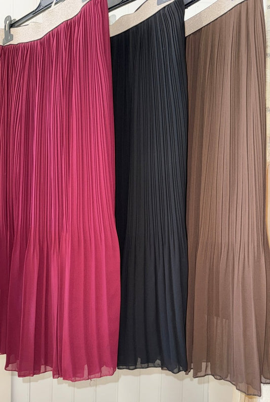 Jupe plissée – Taille unique 34/44 (3 couleurs) - C MON DRESSING