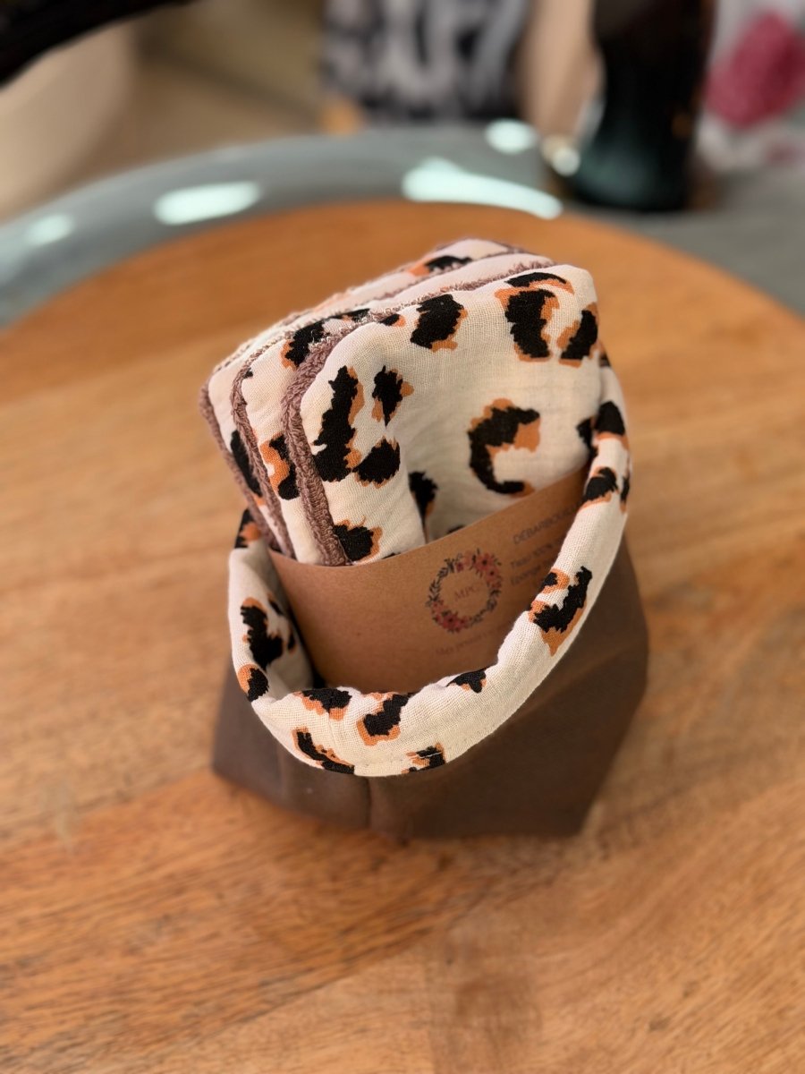 Lot de 3 débarbouillettes + panier de rangement - C MON DRESSING