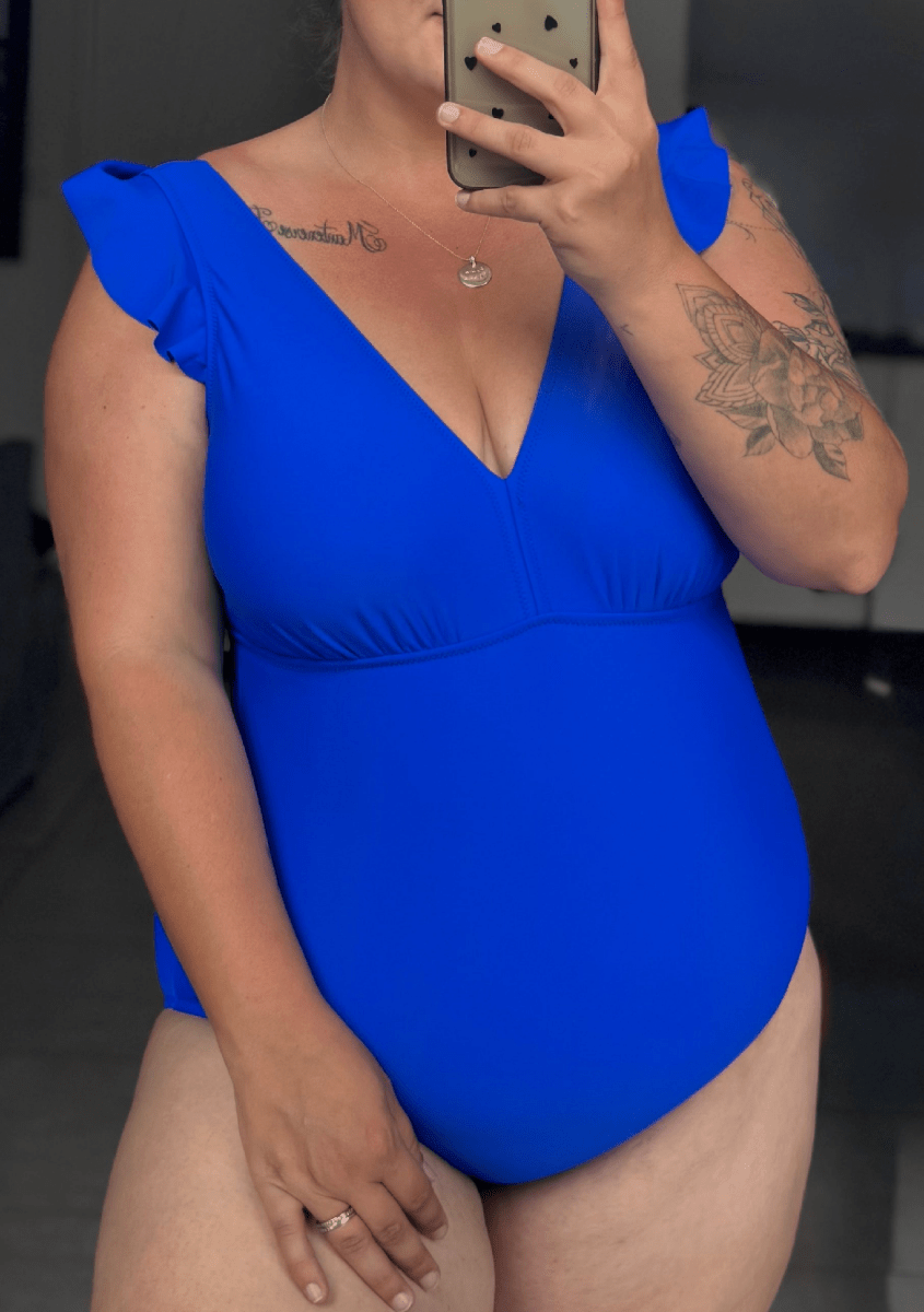 Maillot de Bain Bleu – 44 - 52 - C MON DRESSING