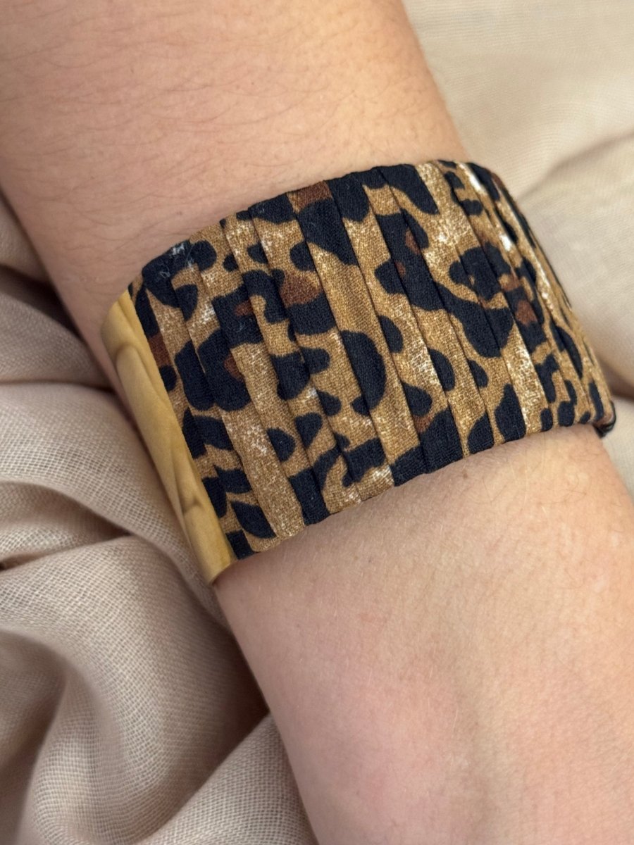 Manchette en acier inoxydable léopard - C MON DRESSING