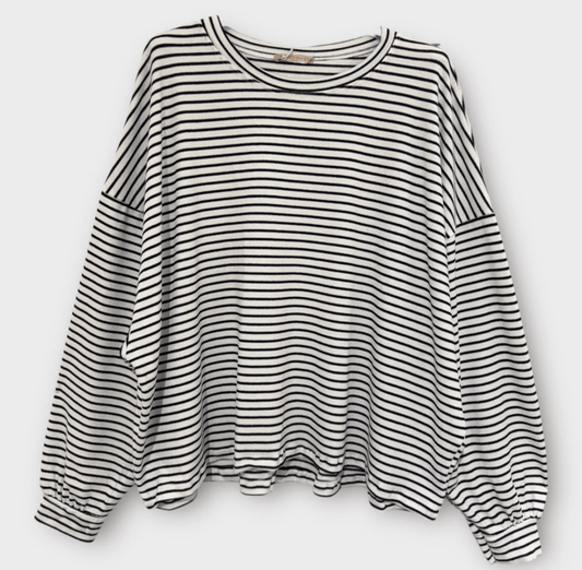 Marinière noire et blanche - Taille unique 36 - 46 - C MON DRESSING