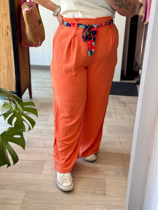 Pantalon fluide orange du L - 4XL - C MON DRESSING