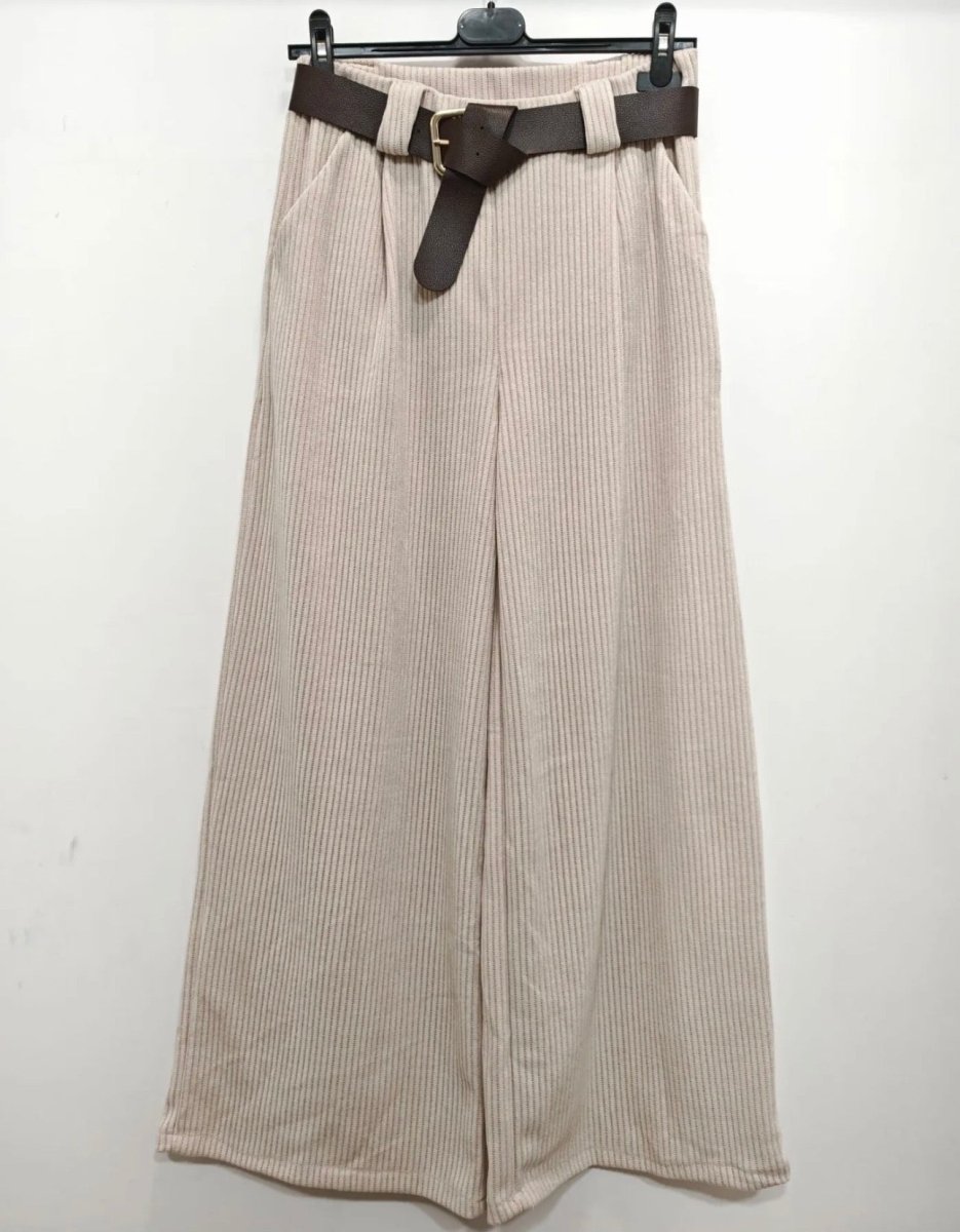 Pantalon jambes larges effet velours – Taille unique 36/48 - C MON DRESSING