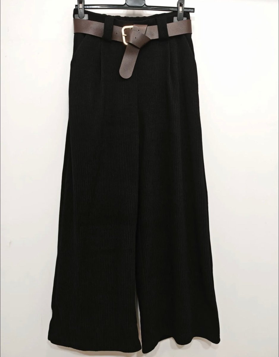 Pantalon jambes larges effet velours – Taille unique 36/48 - C MON DRESSING