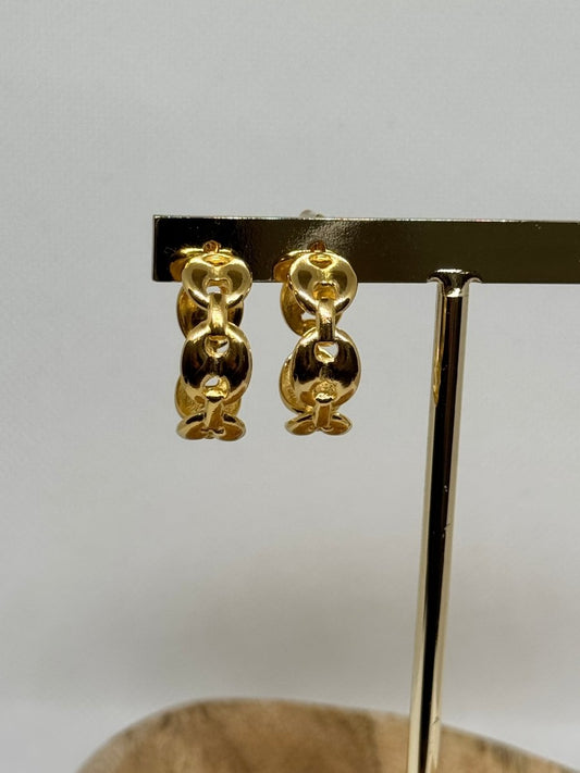 Petite créole grain de café en acier inoxydable - C MON DRESSING