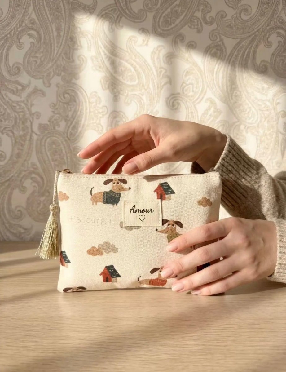 Pochette chien "Amour" - 14x20 cm - C MON DRESSING