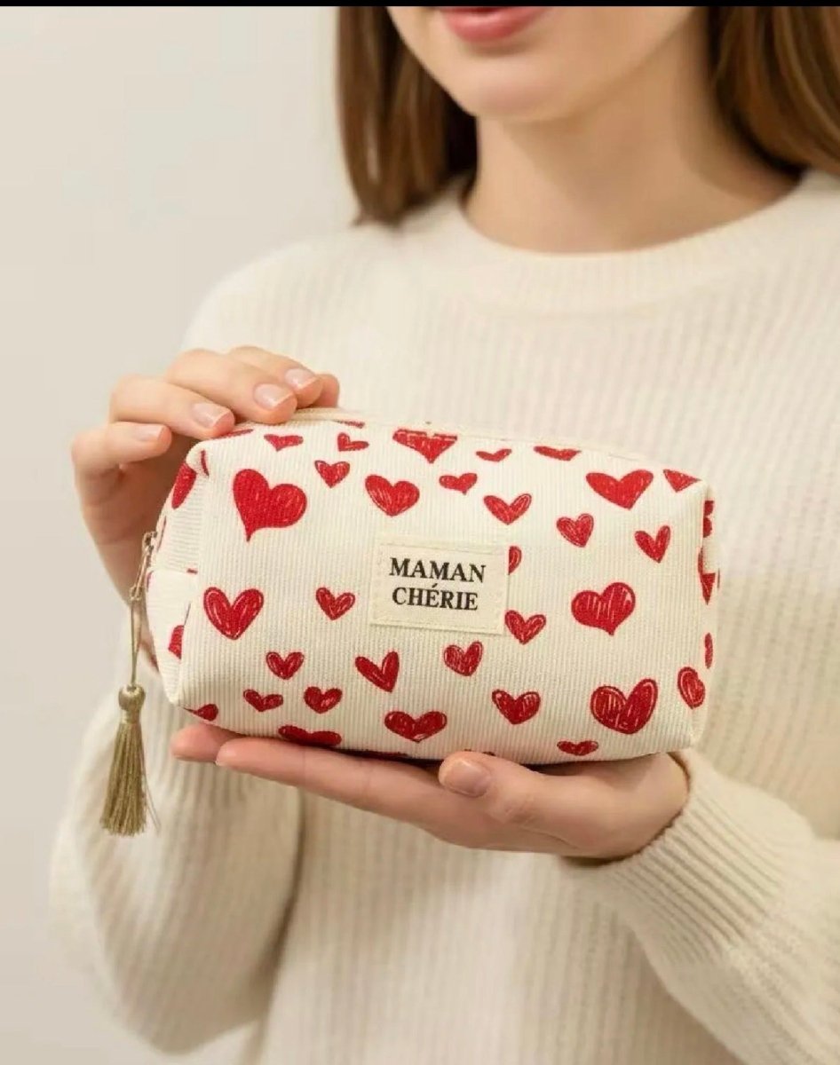 Pochette coeur "Maman chérie" - 16x9x9 cm - C MON DRESSING
