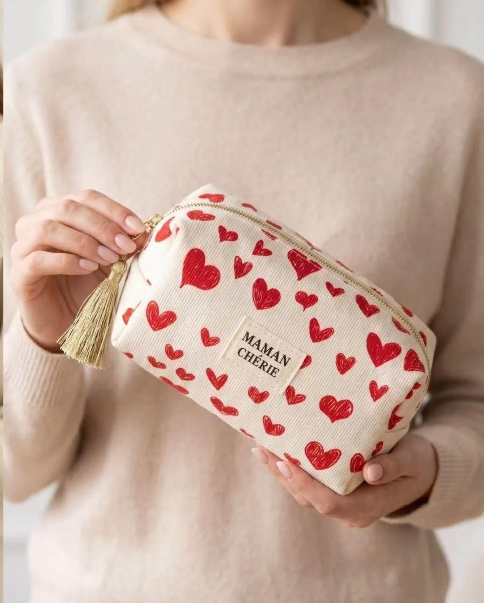 Pochette coeur "Maman chérie" - 16x9x9 cm - C MON DRESSING