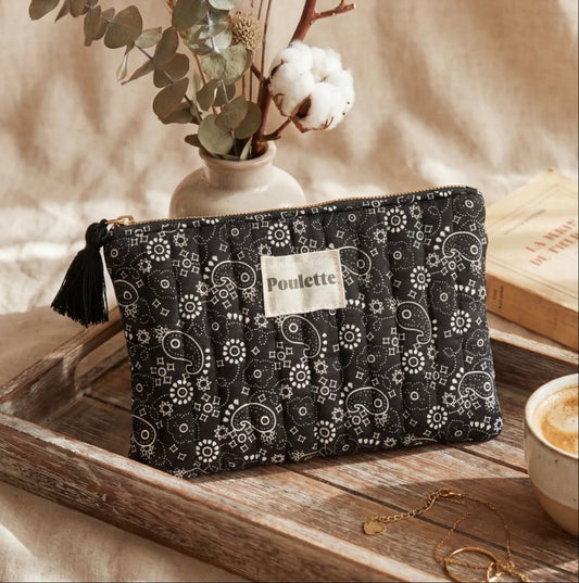 Pochette Poulette noir - 13 x 20 cm - C MON DRESSING